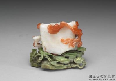 图片[2]-Agate washer in the form of a peach tree trunk, Qing dynasty (1644-1911)-China Archive